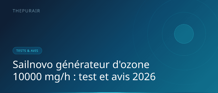 Sailnovo générateur d'ozone 10000 mg/h blanc sur fond blanc